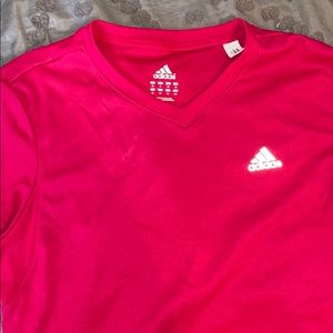 Women’s short sleeve adidas work out top.